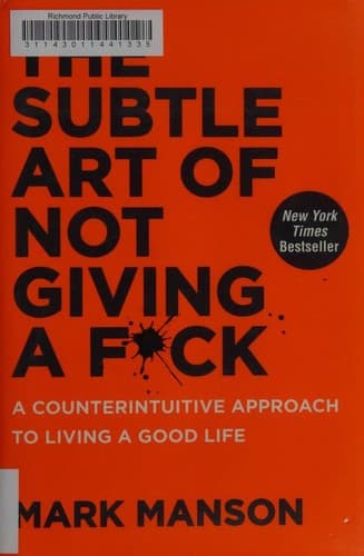 The Subtle Art of Not Giving a F*** cover